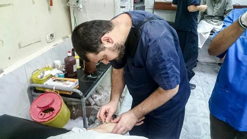 Abu Khalid, orthopedic surgeon in an MSF supported hospital in east Aleppo