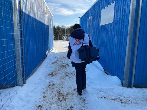 Nijole Slapsinskaite, MSF nurse in Medinkaki camp