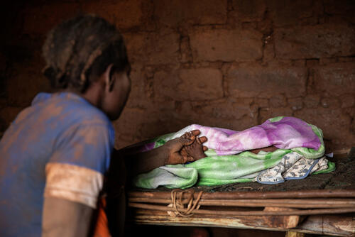 MSF Measles Intervention Baboua: Baby Bernard Story