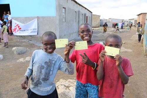 Zambia, cholera vaccination in Lusaka