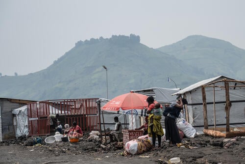 People fleeing the conflict in North and South Kivu