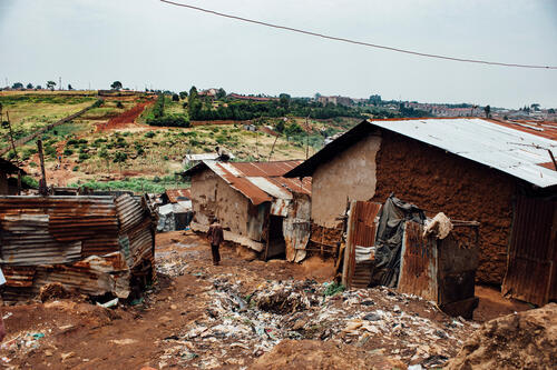 View on the site where Kibera South Hospital will be built.