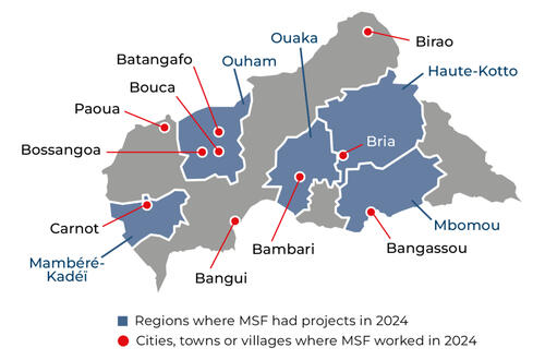 Central African Republic IAR map 2024