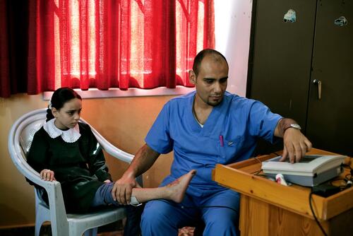 MSF post-operative clinic in Gaza