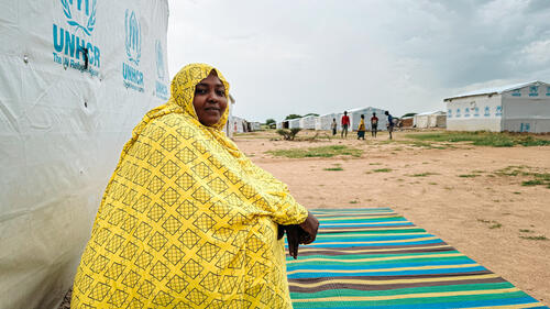 Salwa Saleh, displaced from South Darfur