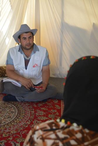 A Morning with an MSF Community Health Worker, Kawargosk Camp, Iraqi Kurdistan.