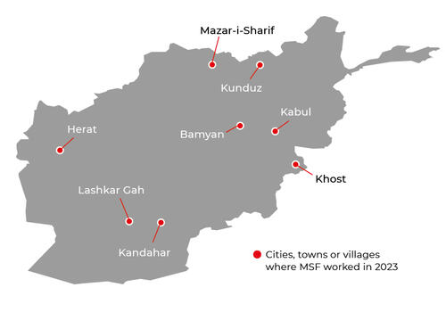 Afghanistan IAR map 2023