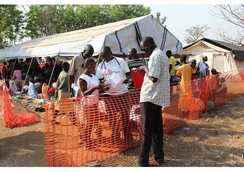 Dzaipi transit camp for South Sudanese refugees