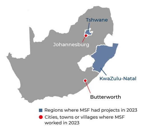South Africa IAR map 2023