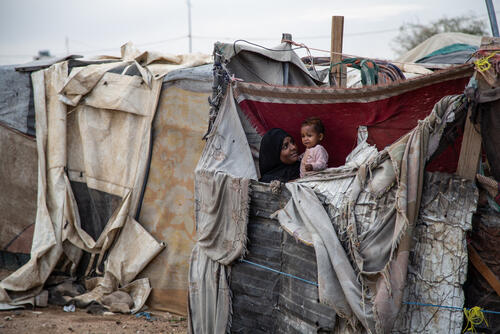 Campo de desplazados de la ciudad de Saada, Yemen