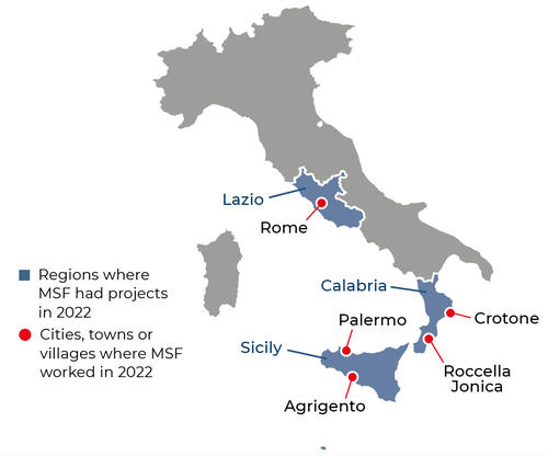Italy IAR map 2022