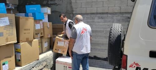 Médecine donations following airstrike