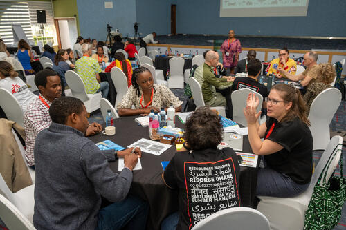 MSF Human Resources Coordinators gather for the annual HRco Days workshop in Nairobi, Kenya.