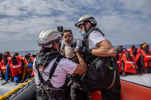 البحث والإنقاذ في وسط البحر الأبيض المتوسط