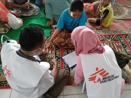 MSF team visits tsunami affected areas