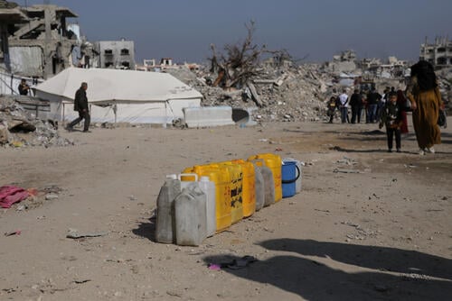 Waiting for water supply