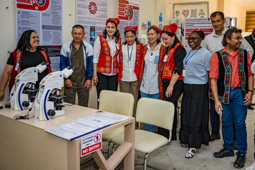 Nukus TB Project Final Ceremony_Laboratory Exhibition