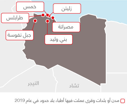 Libya MSF projects in 2019 - AR