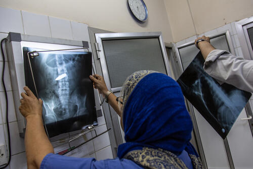 Atividades médicas em Hodeidah, hospital Al Salakhana