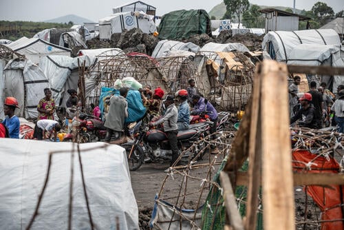 People fleeing the conflict in North and South Kivu