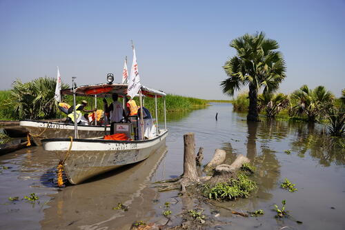 MSF speed boat docked