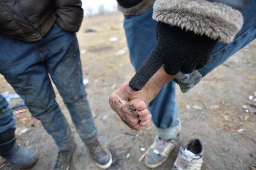 Asylum seeker in Serbia, JAN 2015