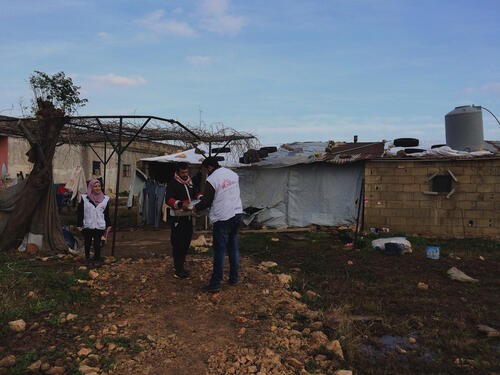 MSF responds to needs post winterstorm in Lebanon
