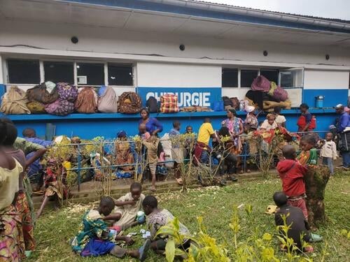 Influx of displaced people to the Masisi hospital