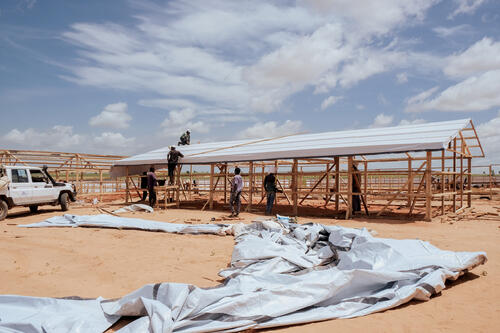 Construction of cholera treatment center