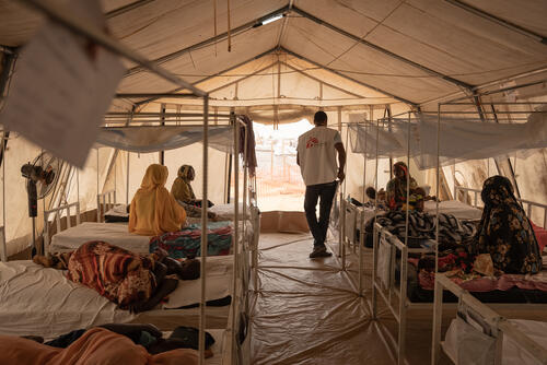 MSF clinic in camp Ecole in Adré, Chad