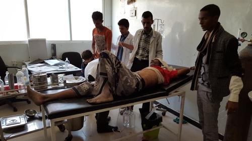 Aftermath of the attack on MSF clinic in Taiz, December 2015