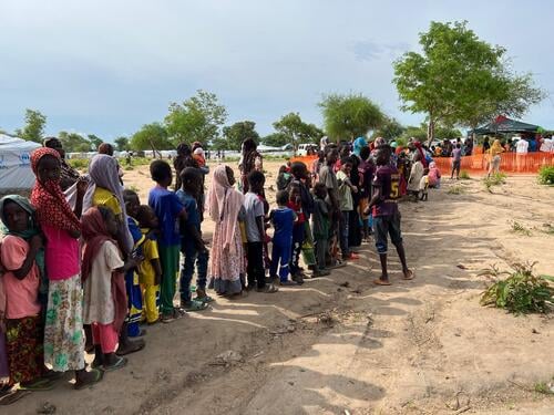 Sudanese refugees in the north of Central African Republic