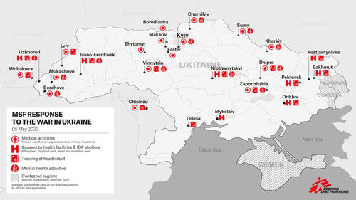 Map of MSF activities in Ukraine-EN 05 May