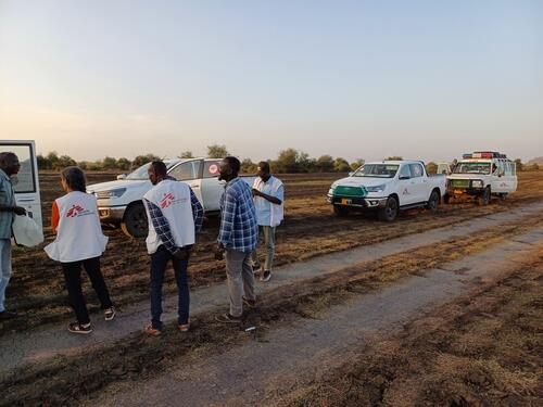 MSF cars convoy