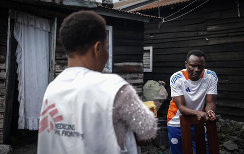 Trésor Tchomba Musikila, 30 years old – photographed after being discharged from the Munigi Ebola Treatment Centre (ETC).
