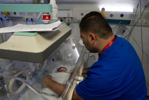 The man made malnutrition in Gaza