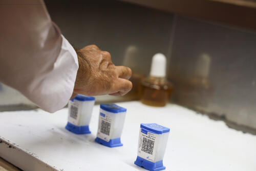 TB samples for testing on GeneXpert