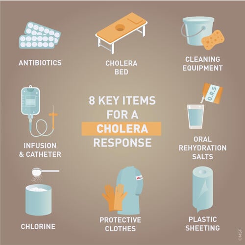 8 key items for a cholera response
