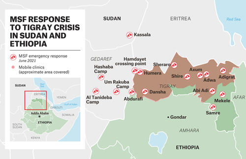 MAP - MSF Response to Tigray Crisis in Sudan and Ethiopia - ENG
