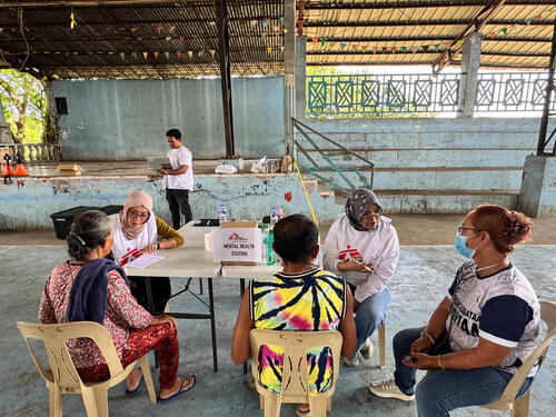 Doctors Without Borders team conduct a counselling session at a school in Glan, Sarangani Province. Alongside this, teachers and school personnel receive psychological first aid orientation, enabling them to support students and community members as they also navigate their own recovery from trauma.