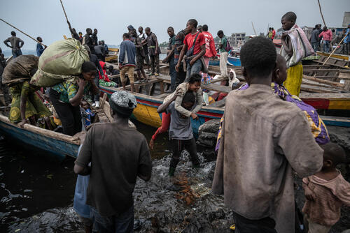 People fleeing the conflict in North and South Kivu