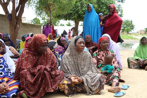 IDP camp in Maiduguri, Borno state
