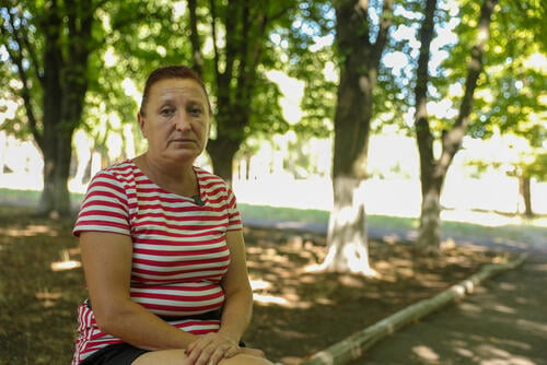 Yevhenia Koval, IDP from Kherson regoin
