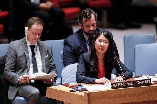 Dr Joanne Liu at UNSC meeting