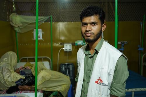Gaziur Rehman, Nurse Supervisor, at Goyalmara Green Roof hospital in Cox’s Bazar, Bangladesh