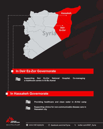 Map - MEDSF activities in East Syria