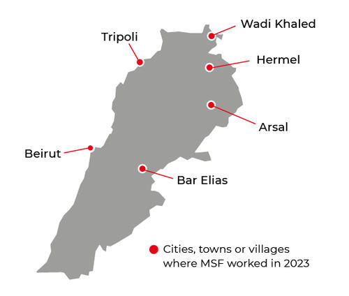 Lebanon IAR map 2023