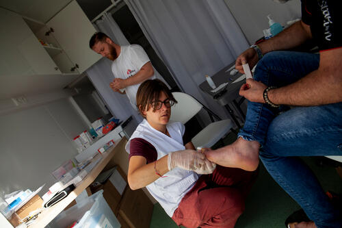 MSF provides medical care for stranded asylum-seekers in the Netherlands