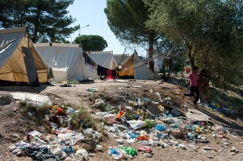 Moria Camp in Lesbos, Greece.