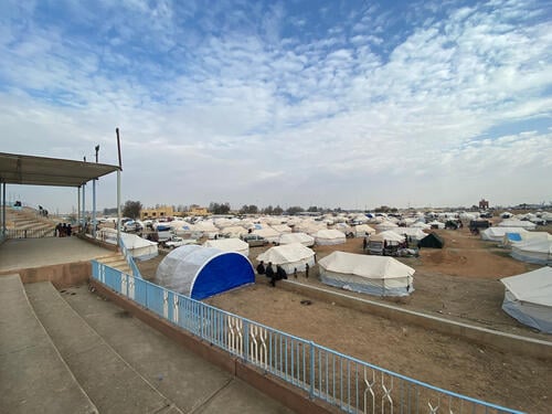 Tabqa camp in northeast Syria